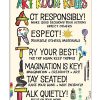 Art Room Rules Artist Poster