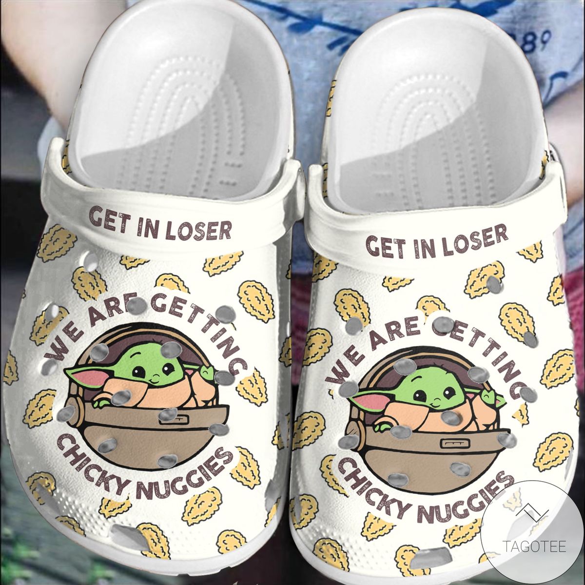 Baby Yoda We Are Getting Chicky Nugget Crocs