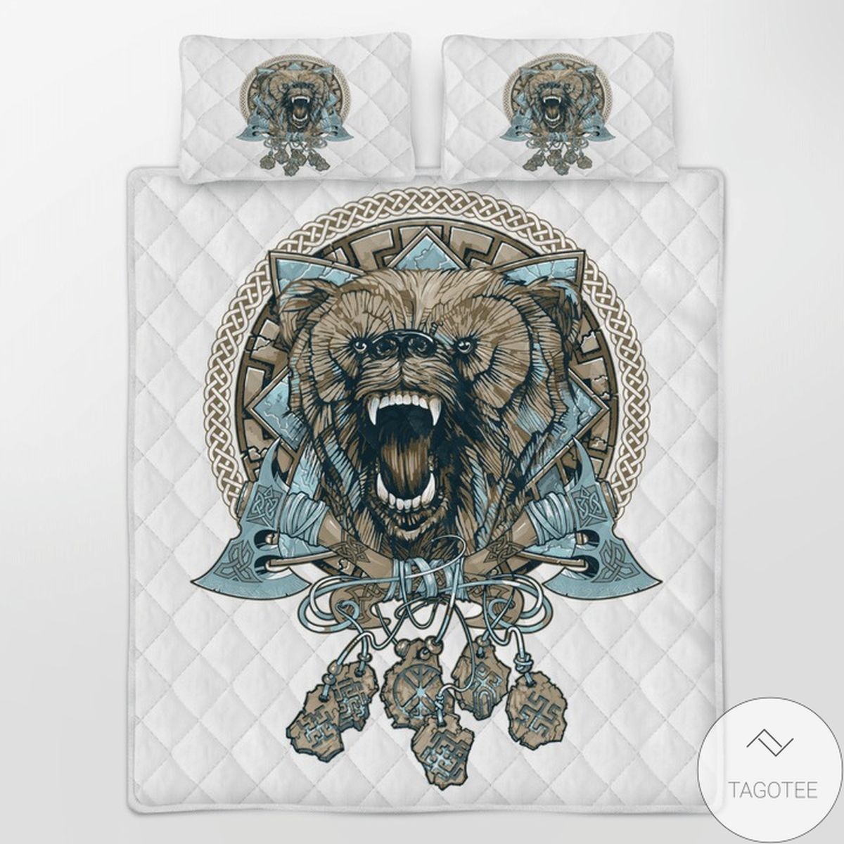 Bear Viking Quilt Bedding Set