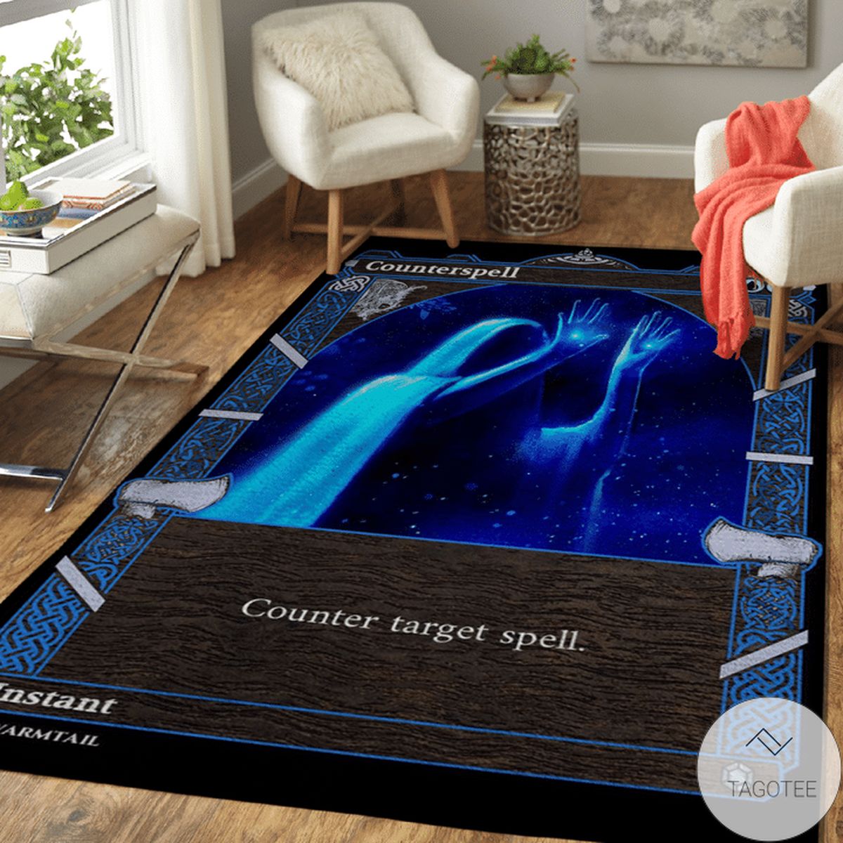 Counter Target Spell Nordic Frame Area Rug