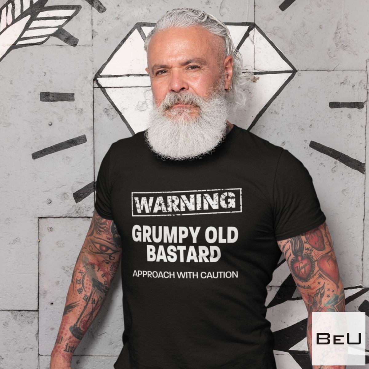 Grumpy Old Bastard Approach With Caution Shirt