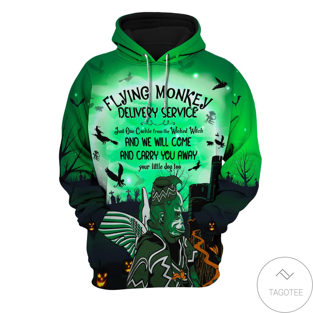 Halloween Flying Monkey Delivery Service Hoodie