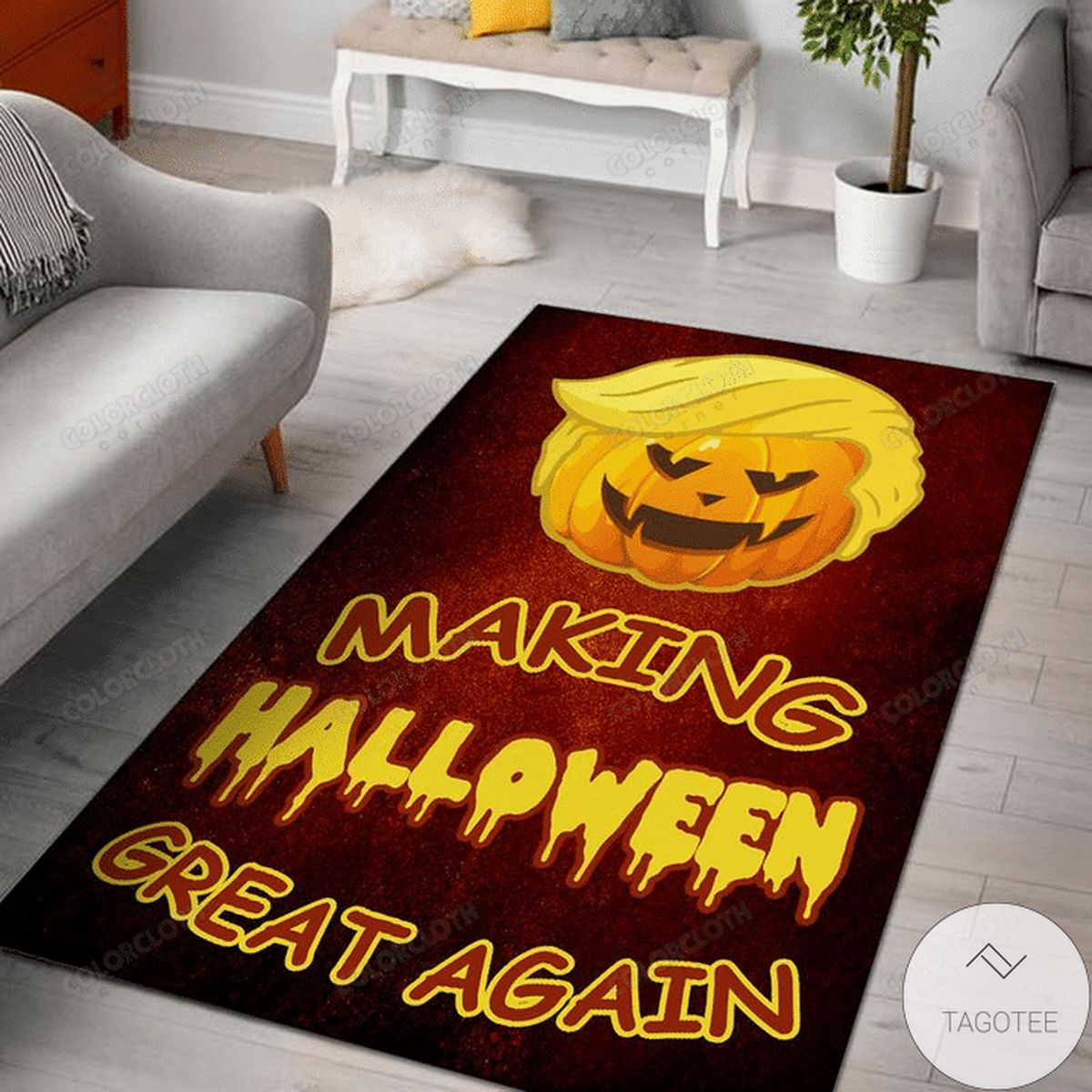 Making Halloween Great Again Rug