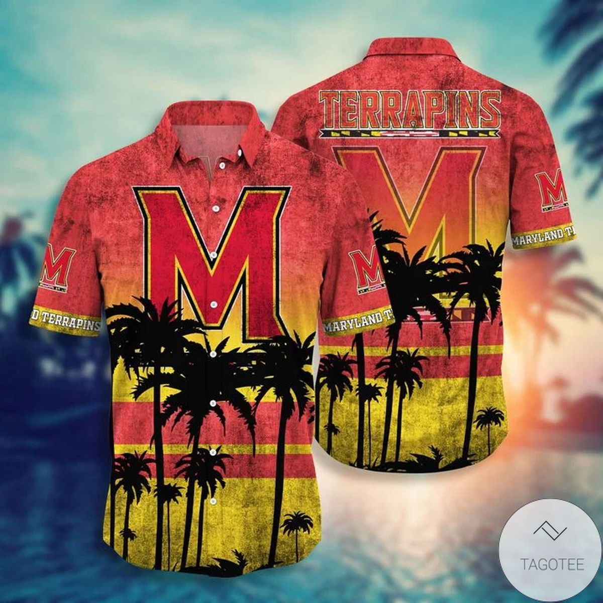 Maryland Terrapins Tropical Hawaiian Shirt