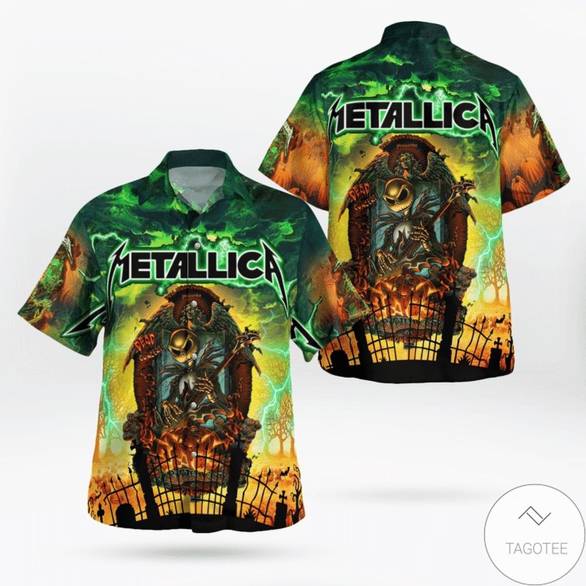Metallica Jack Skellington Hawaiian Shirt