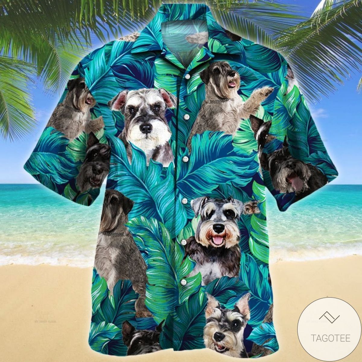 Miniature Schnauzer Dog Lovers Gift Hawaiian Shirt