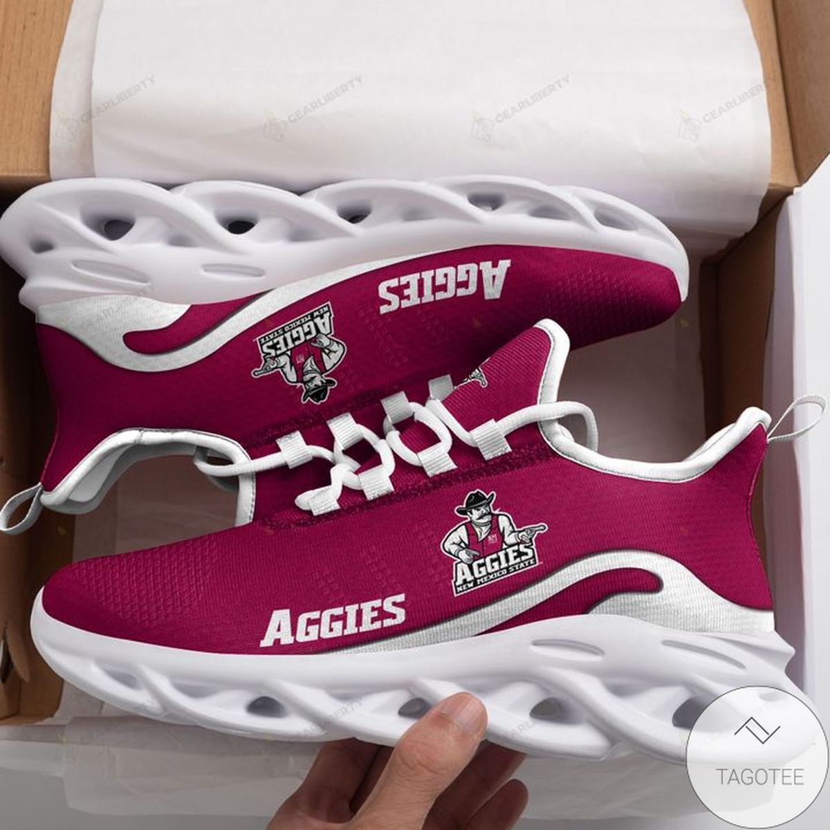 NCAA New Mexico State Aggies Max Soul Shoes