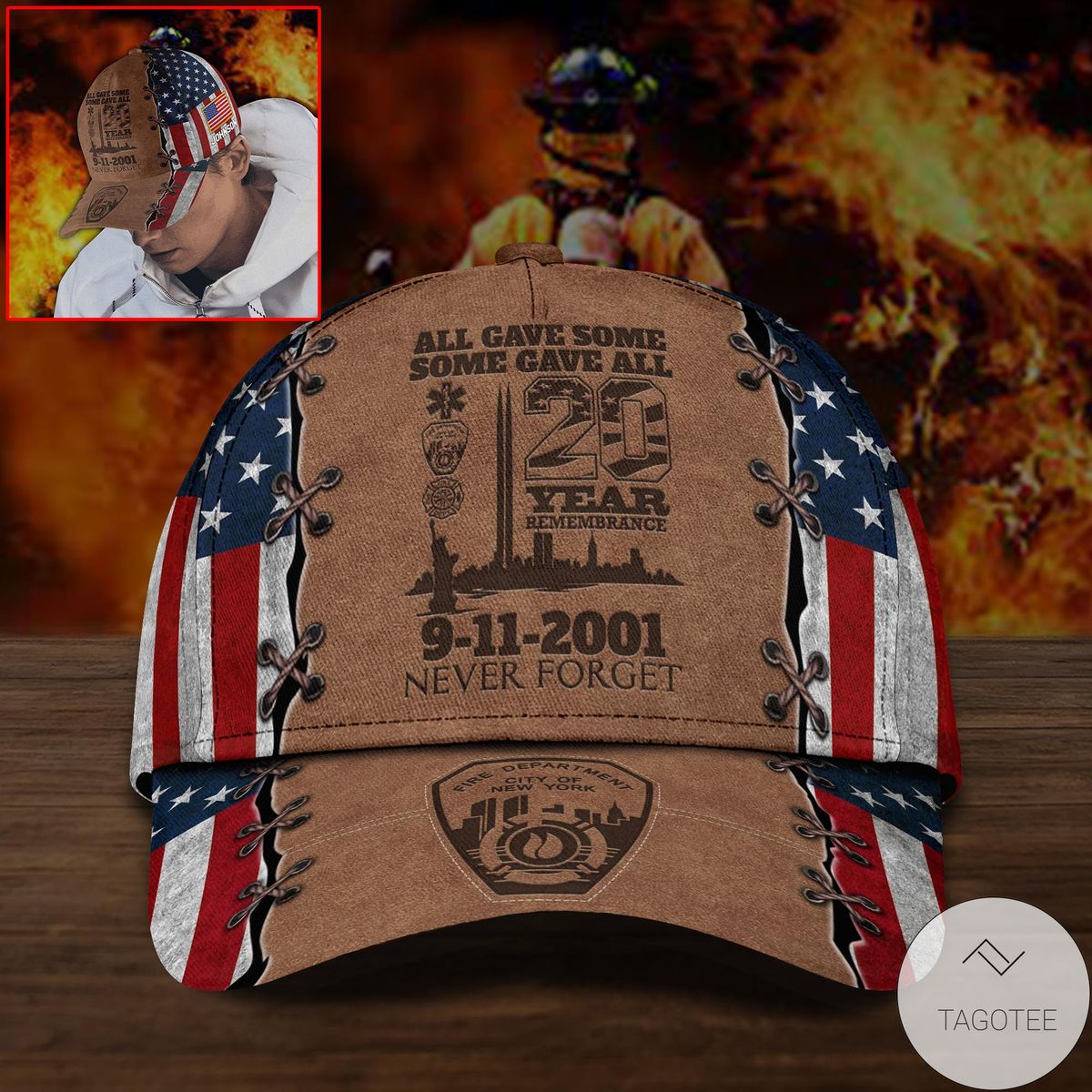 Personalized 9.11 Memorial All Gave Some Cap