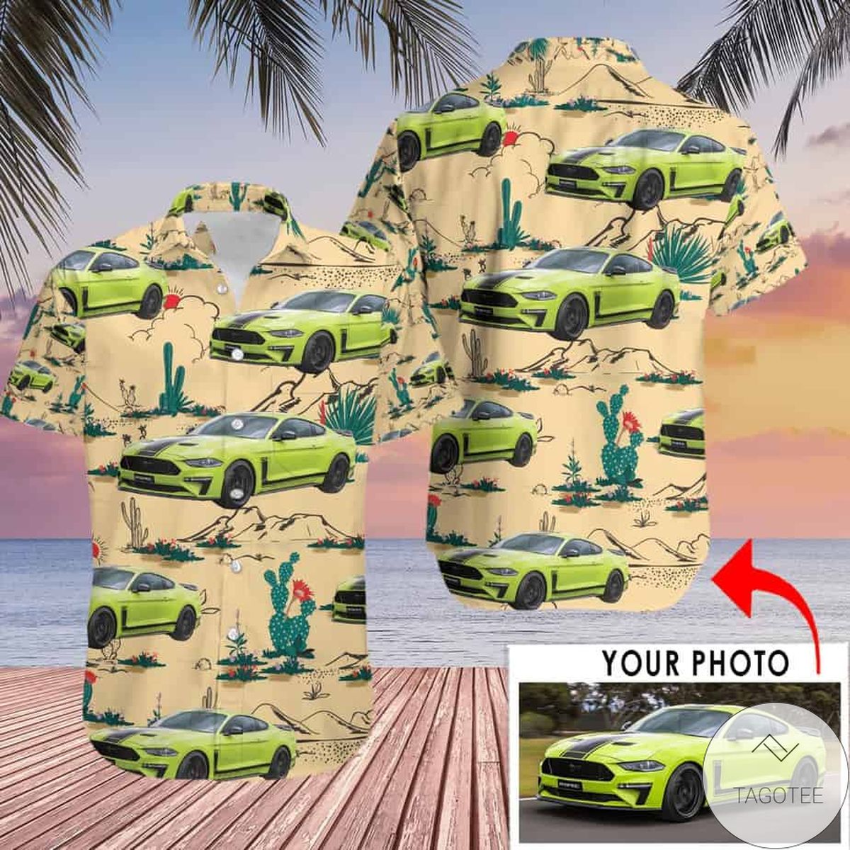 Personalized Car Photo Hawaiian Shirt