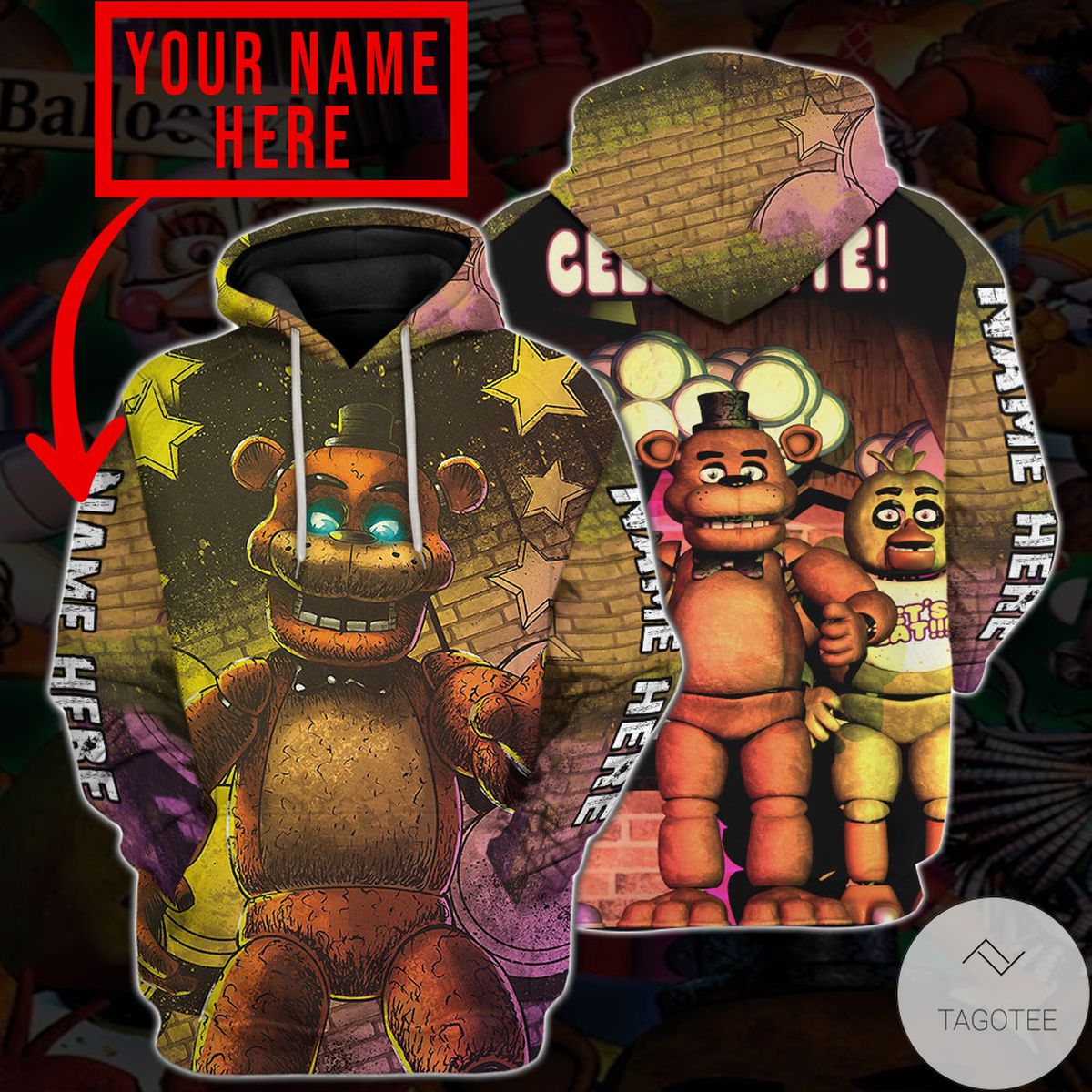 Personalized Five Nights At Freddy's Hoodie