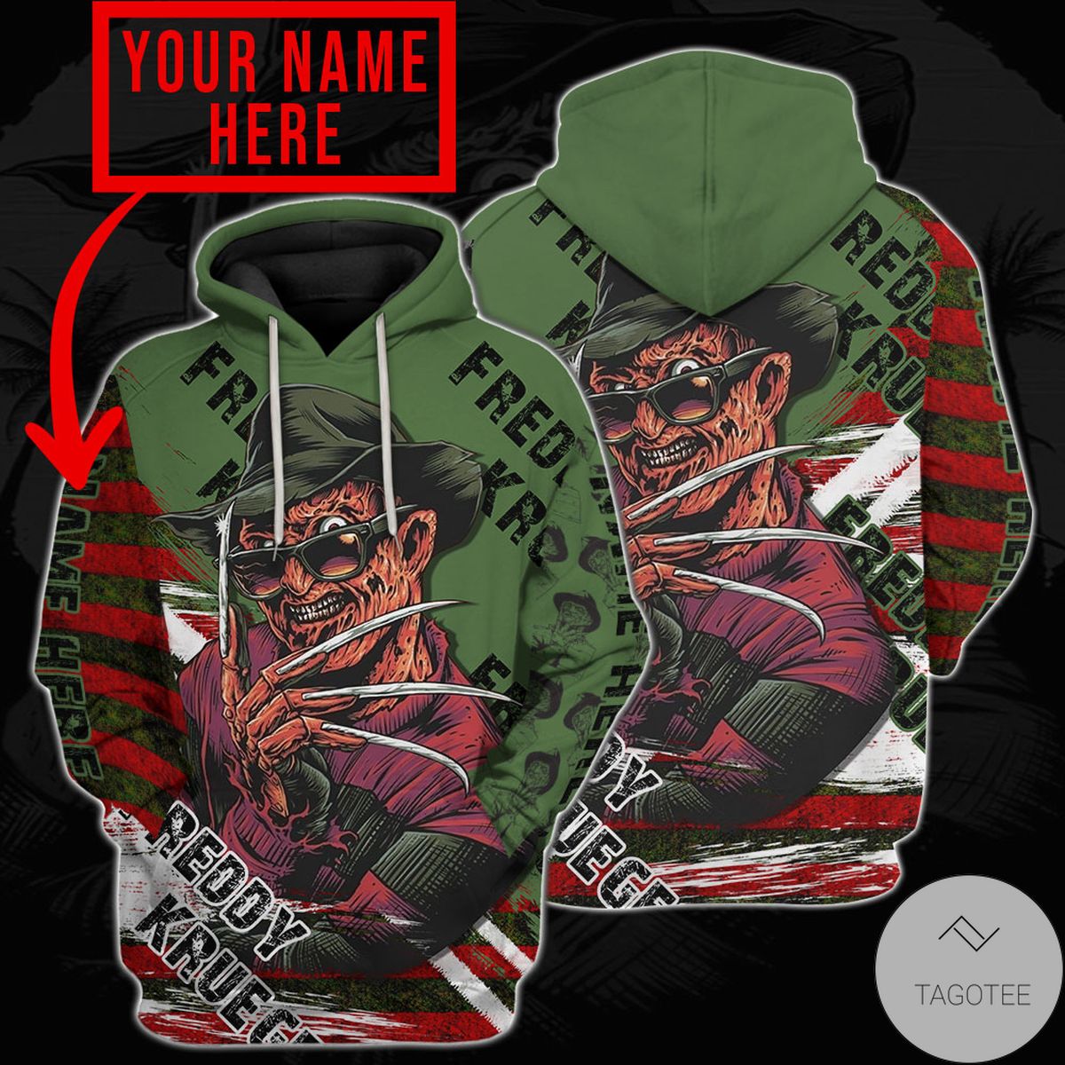 Personalized Freddy Krueger A Nightmare On Elm Street Hoodie