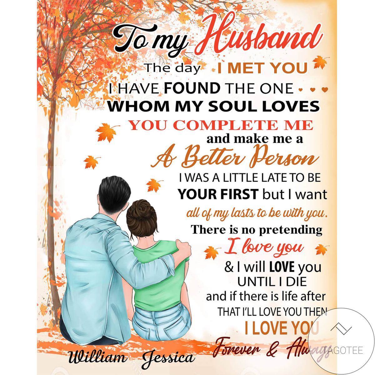 Personalized To My Husband From Wife The Day I Met You Blanket