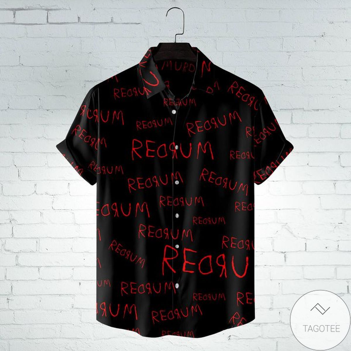 Redrum Pattern Hawaiian Shirt