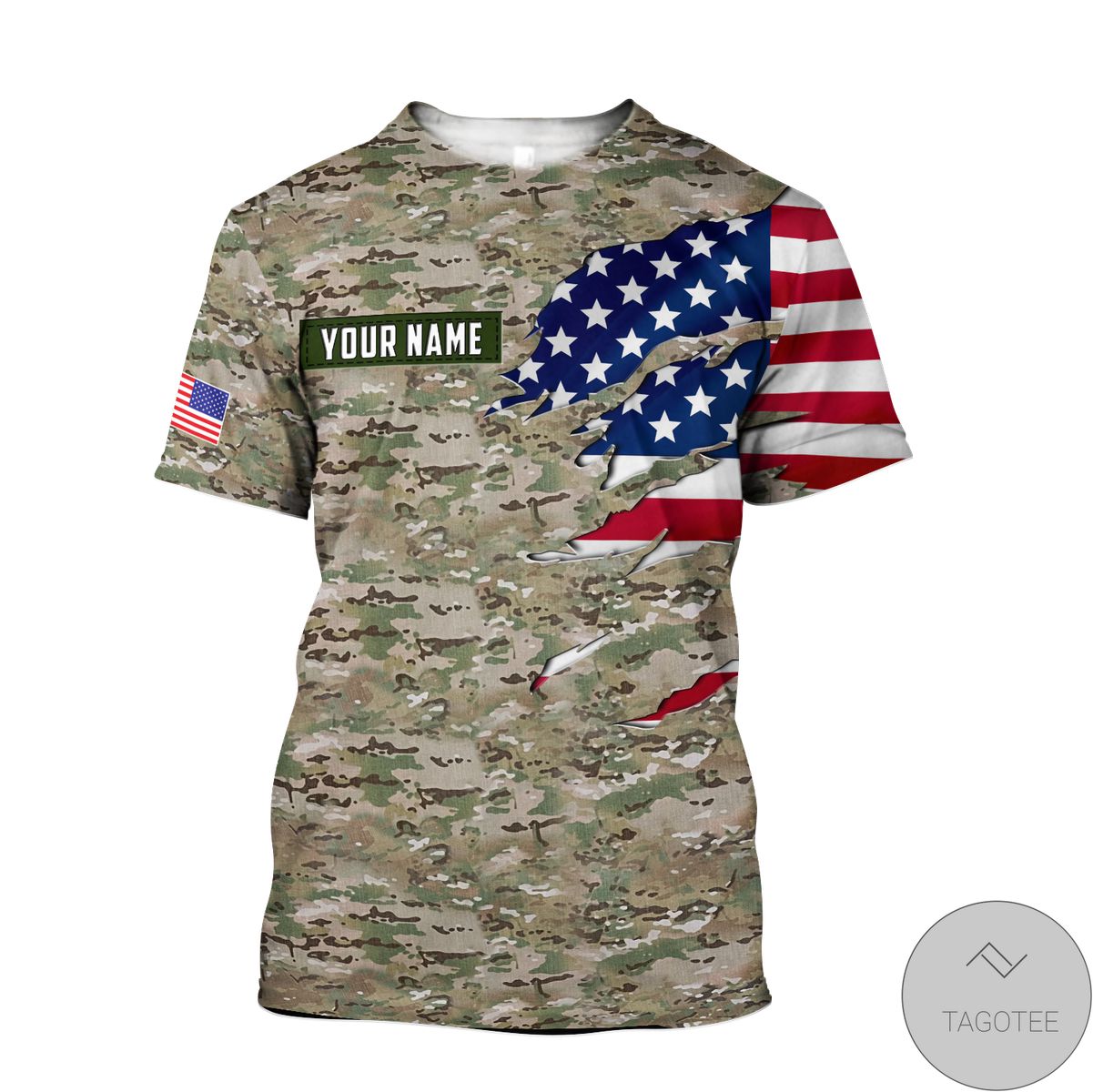 Remembrance The United States Camo Soldier 3D All Over Print Hoodie