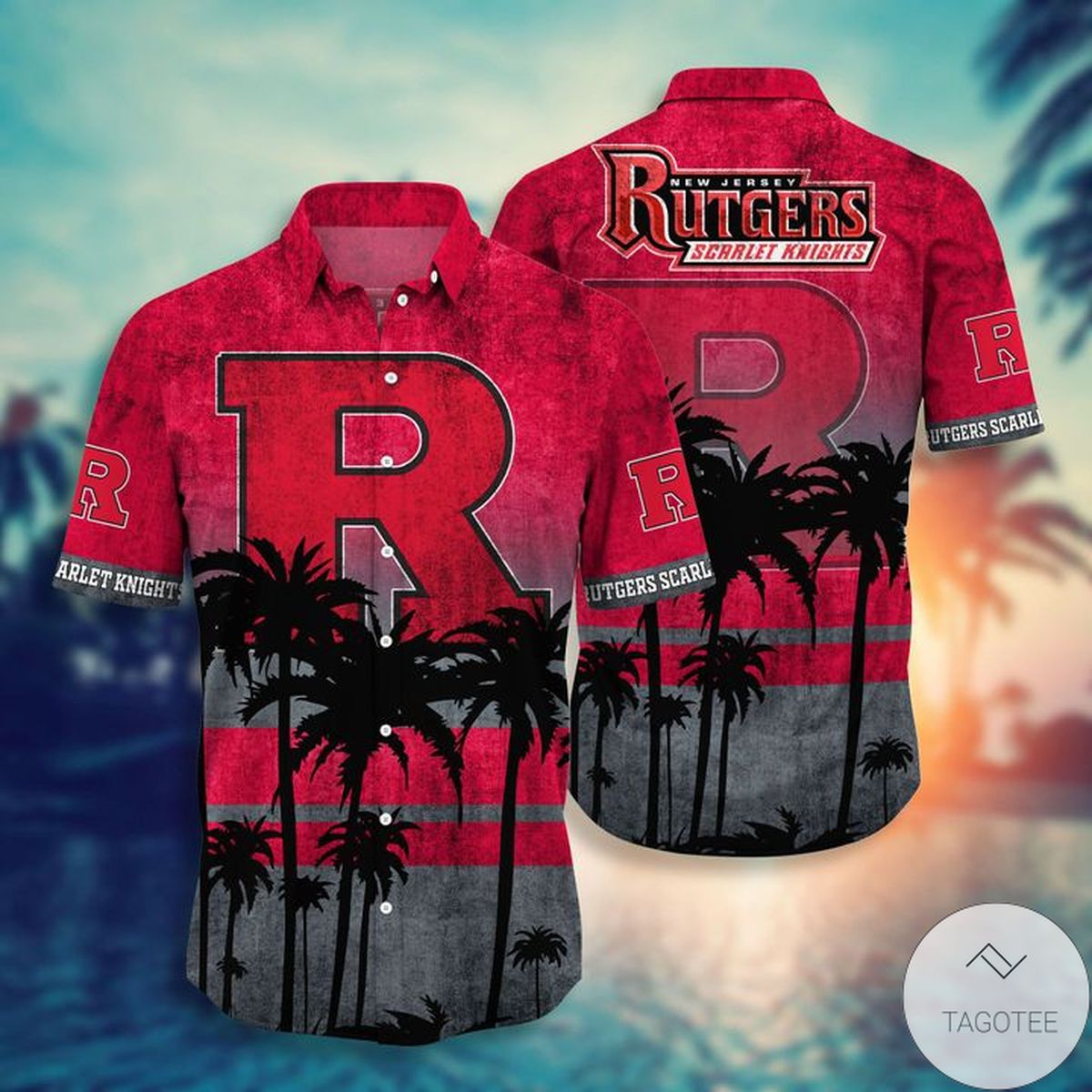 Rutgers Scarlet Knights Hawaiian Shirt