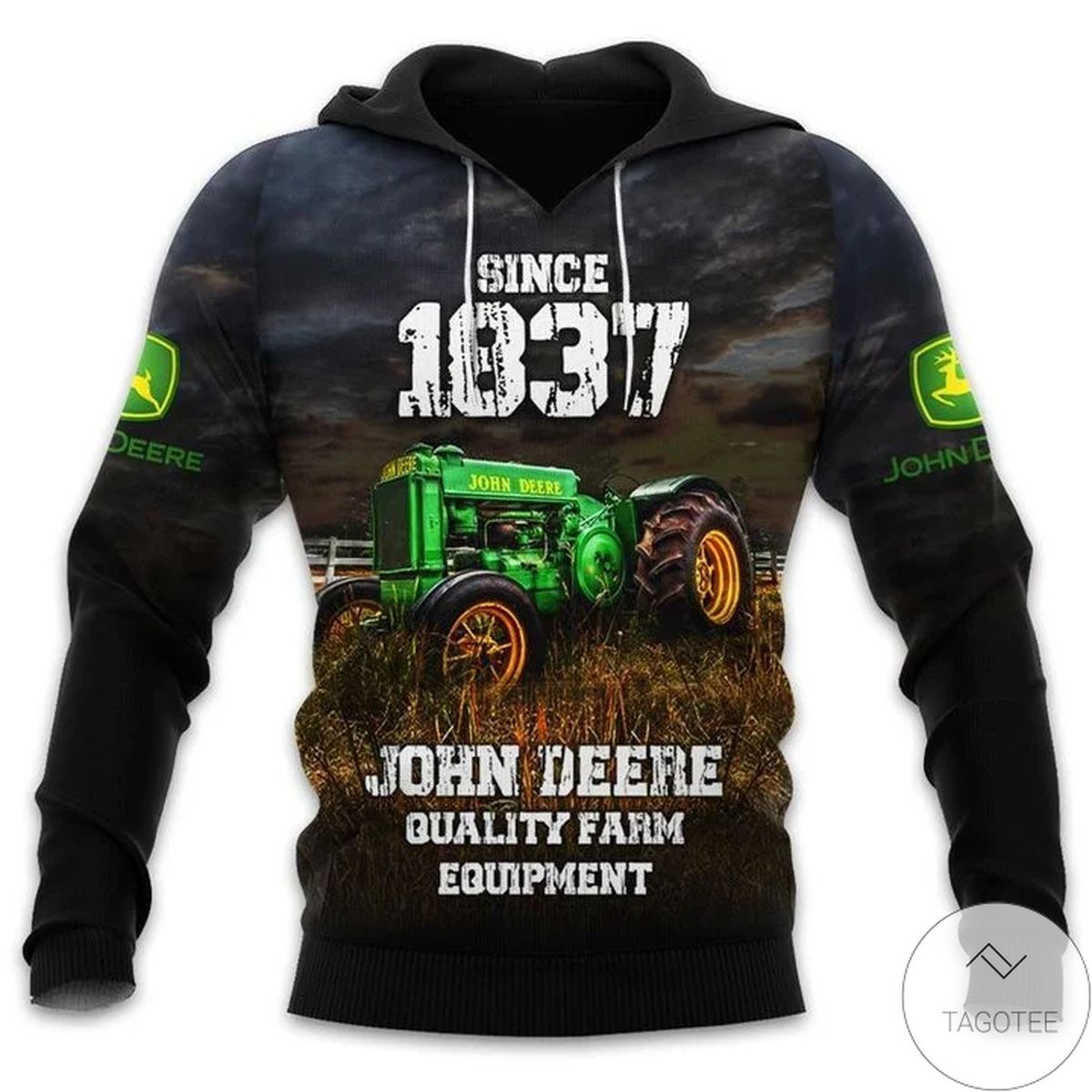 Since 1837 John Deere Quality Farm Equipment 3d Hoodie