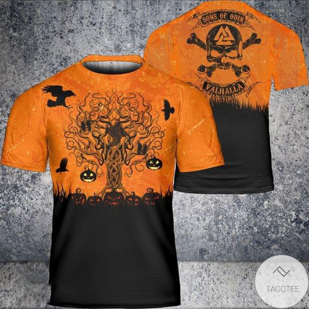 Son Of Odin Valhalla Skull Halloween T-Shirt