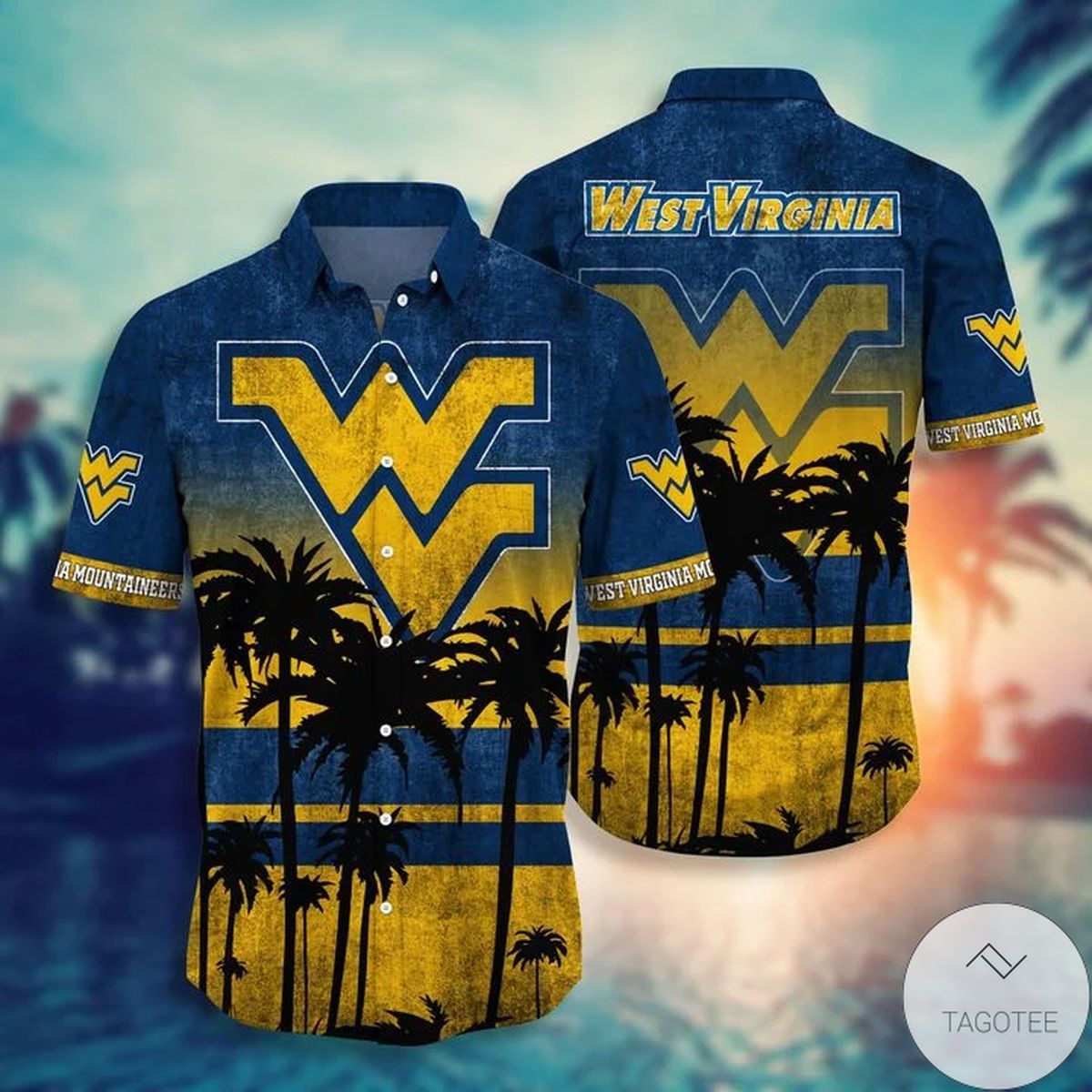 West Virginia Mountaineers Tropical Hawaiian Shirt