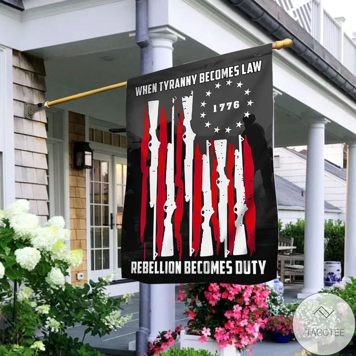 When Tyranny Becomes Law Rebellion Becomes Duty House Flag