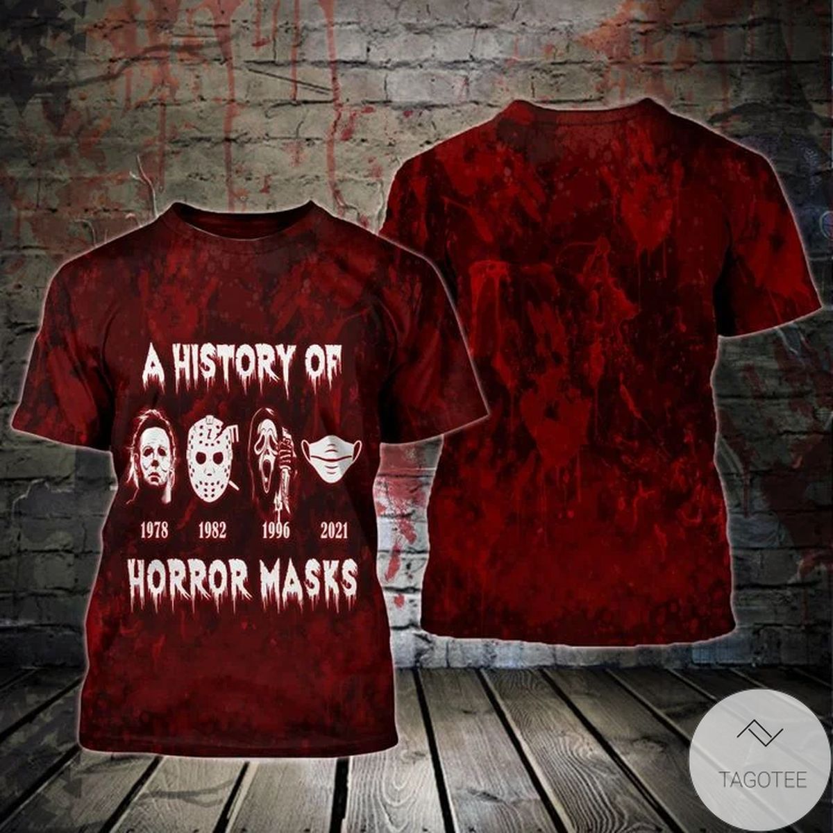 A History Of Horror Masks 3d T-shirt