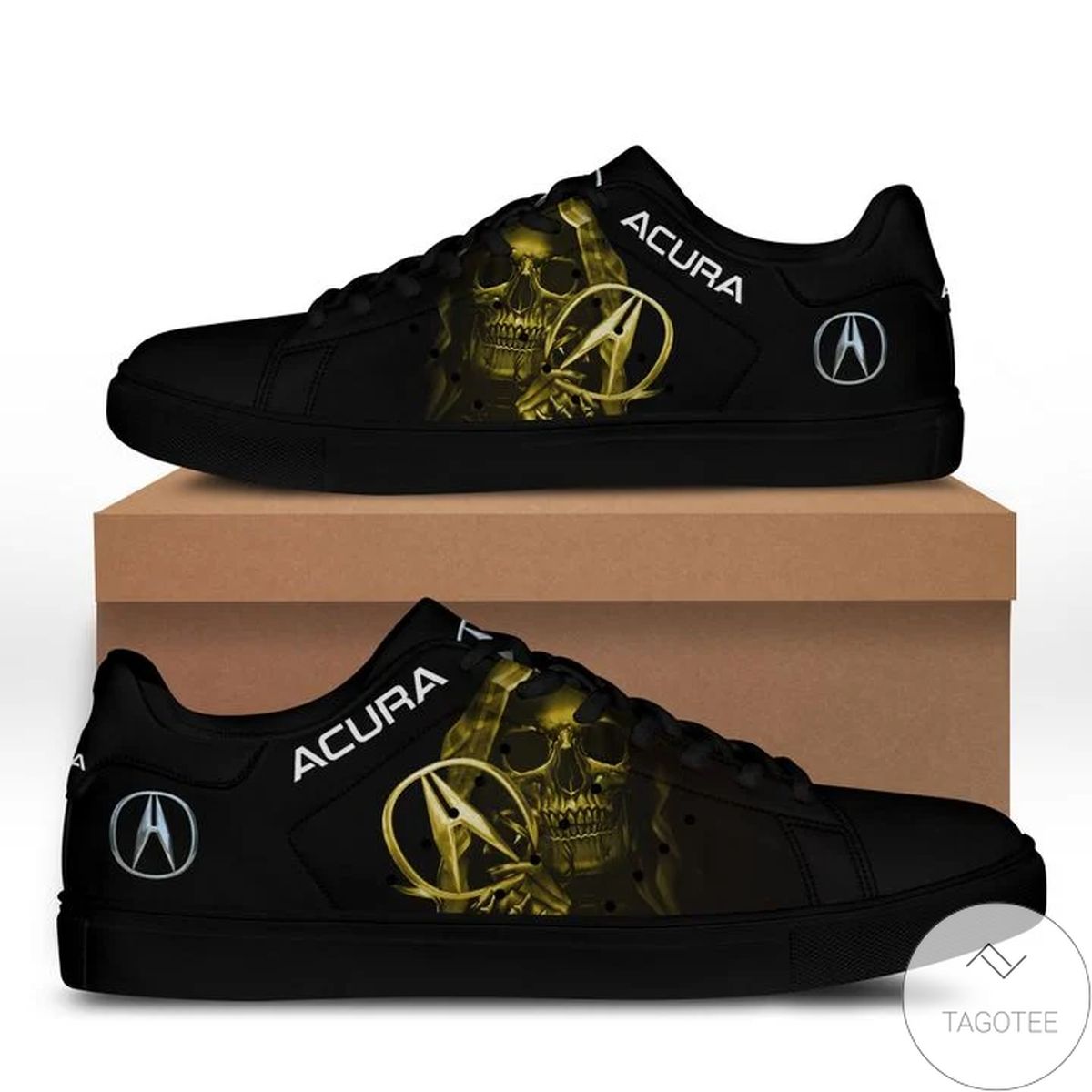 Acura Skull Yellow Stan Smith Shoes