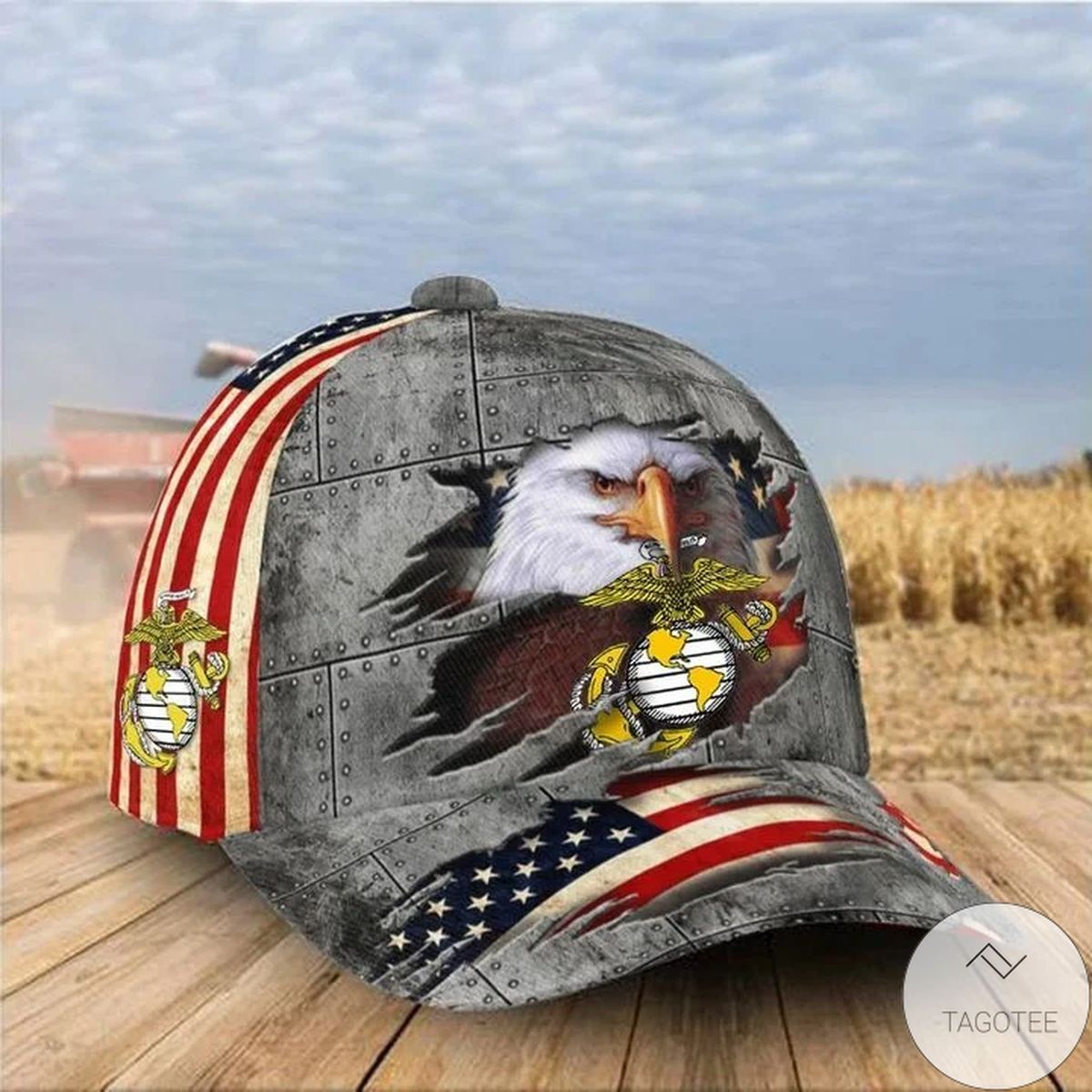 Air Force Eagle American Flag Hat Patriotic Proud US Air Force Baseball Cap Gift For Him