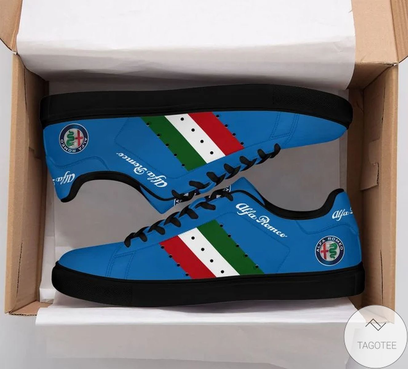 Alfa Romeo Blue Stan Smith Shoes