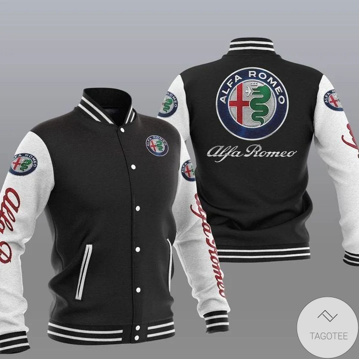 Alfa Romeo Logo Varsity Baseball Jacket