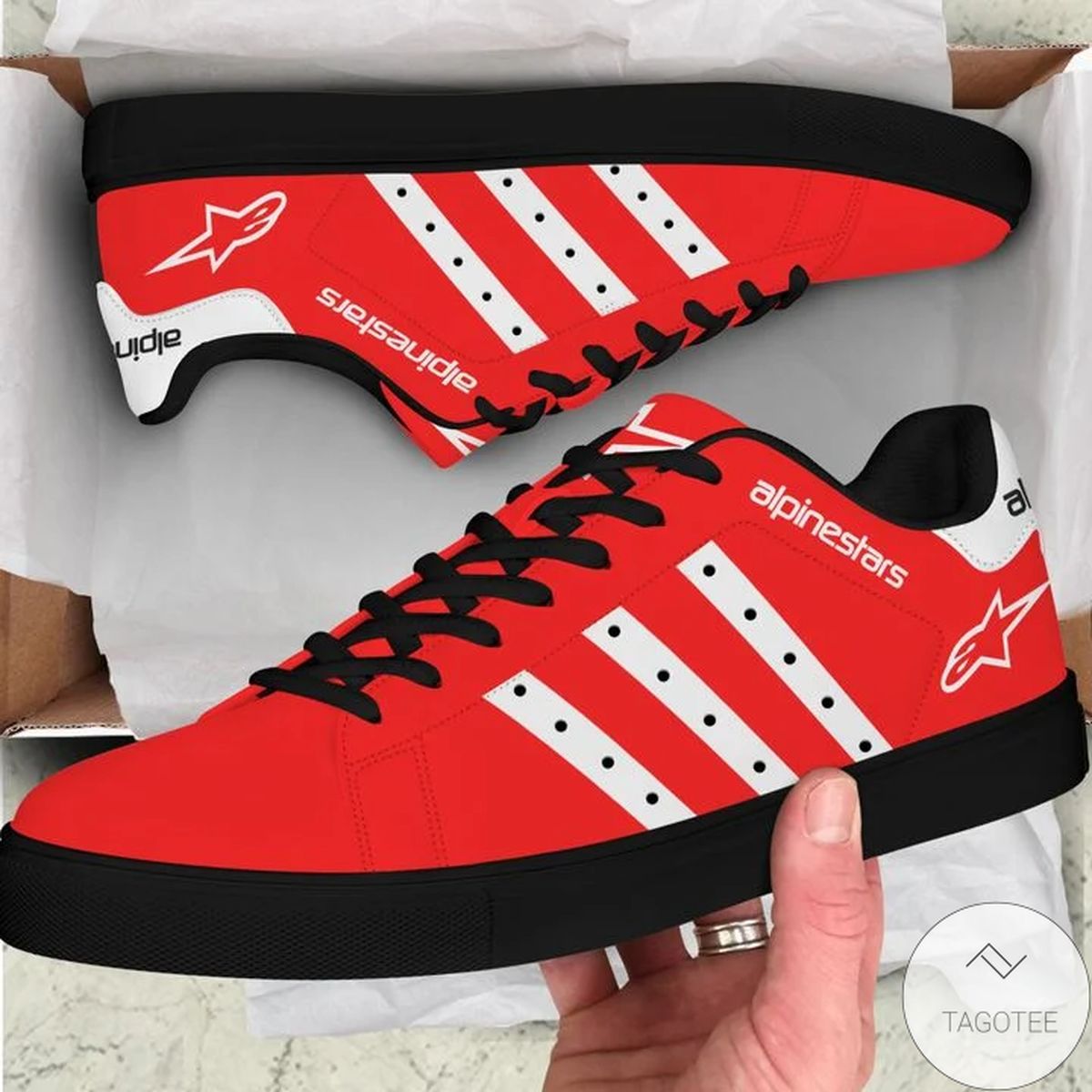 Alpinestars  Red Stan Smith Shoes