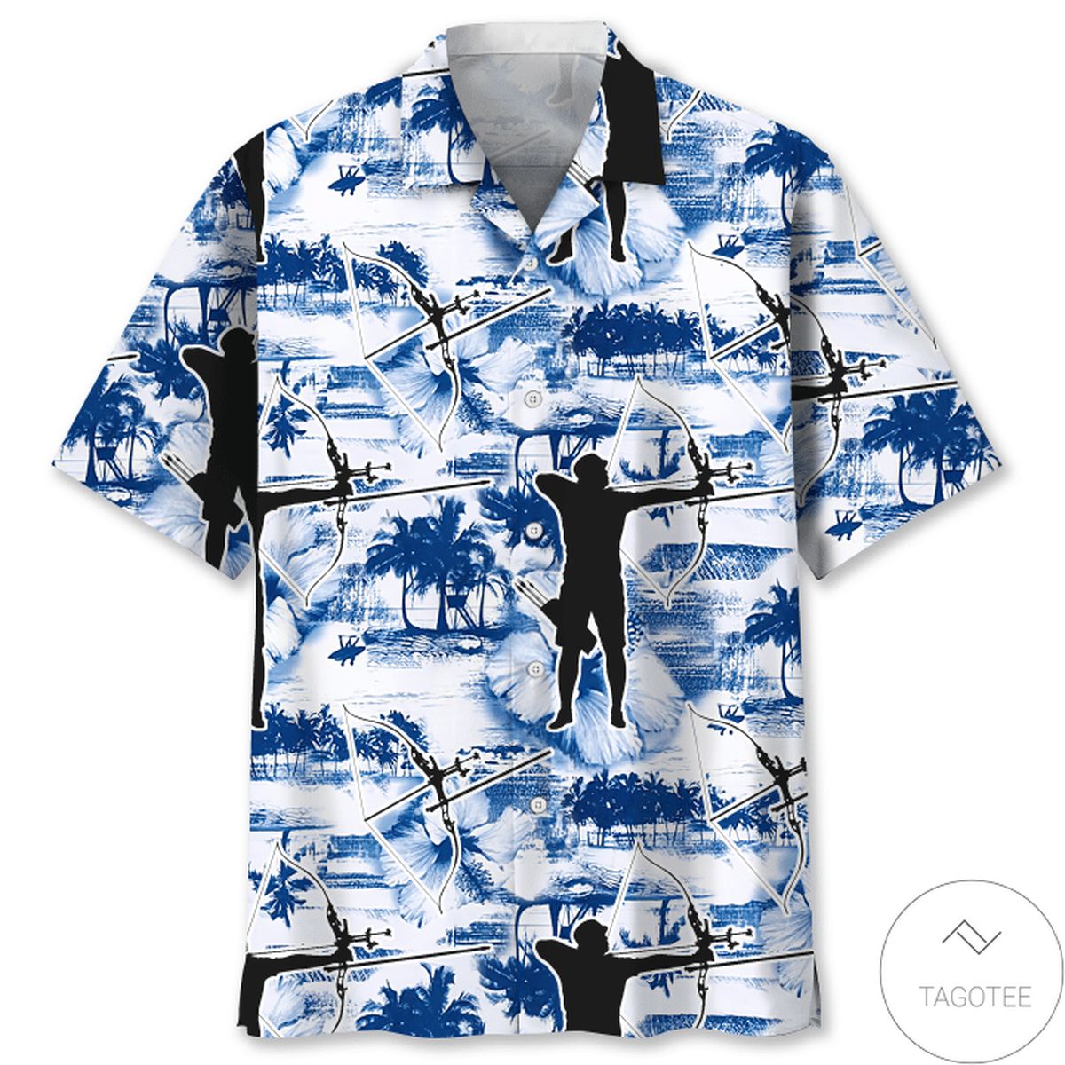 Archery Blue Nature Hawaiian Shirt