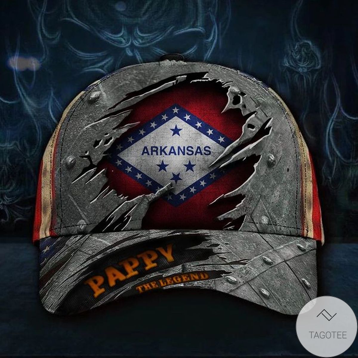 Arkansas Pappy The Legend Hat Vintage USA Flag Cap Unique Father's Day Gift Ideas