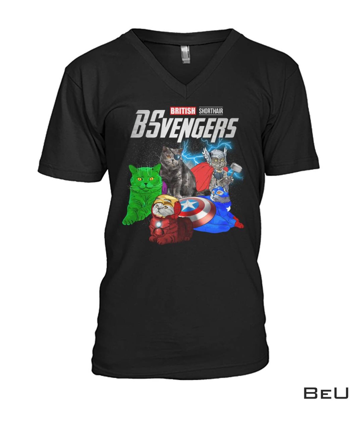 BSvengers British Shorthair Cat Avengers Shirt
