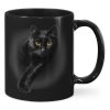 Black Cat Black Mug