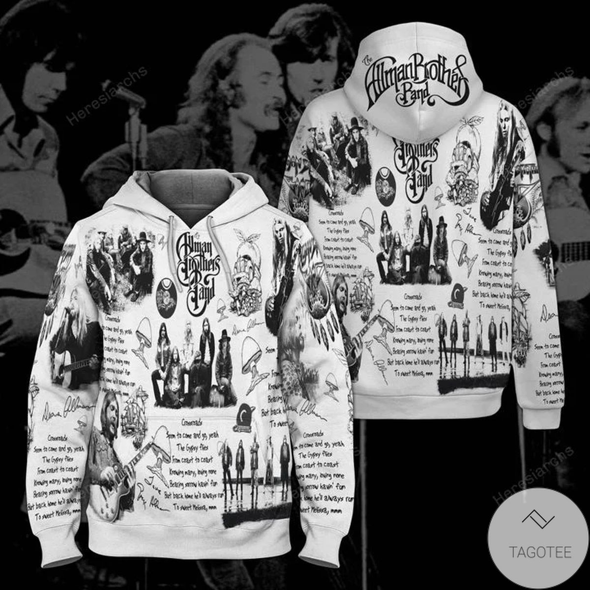 Brothers Band Black And White Hoodie