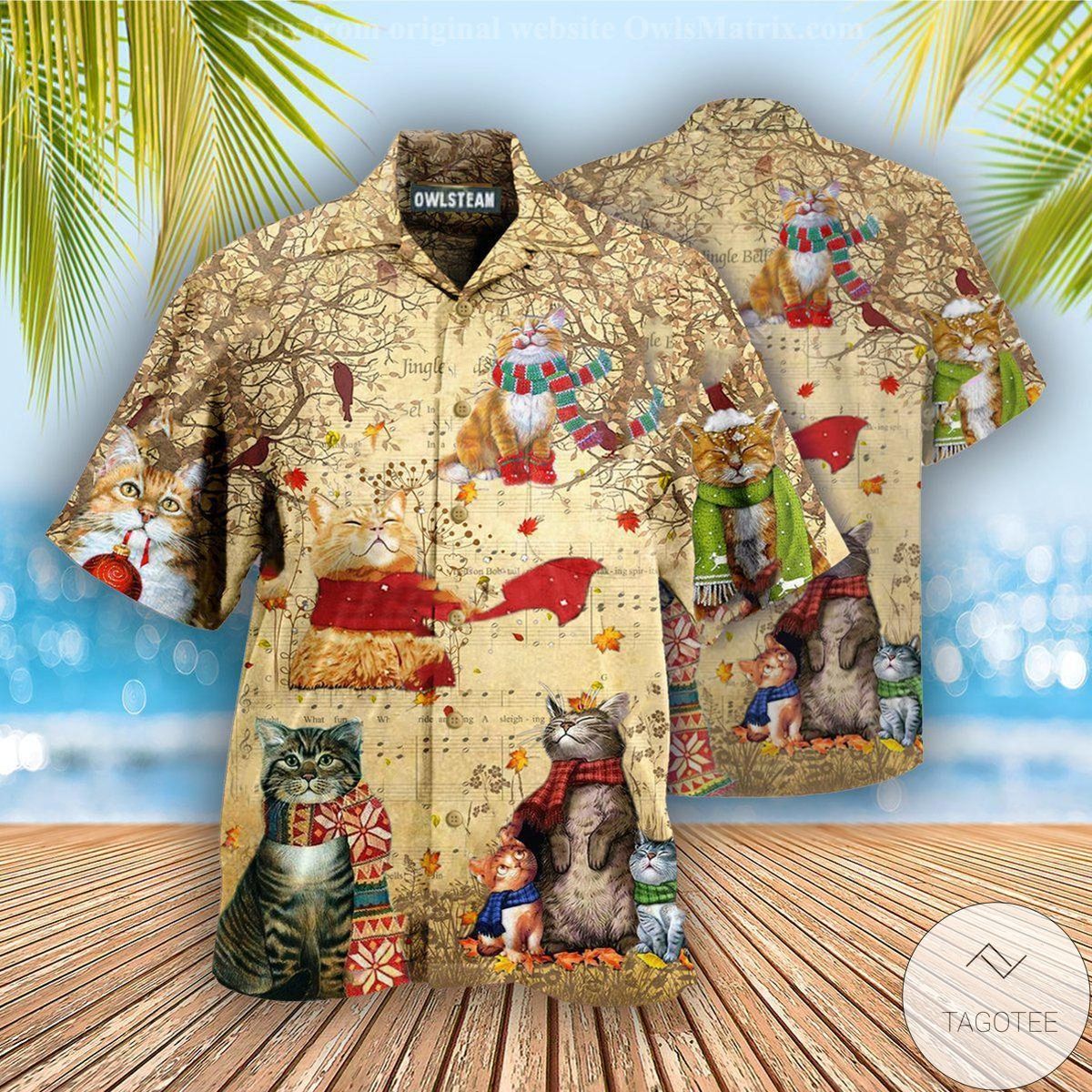 Cat Christmas Vibe Hawaiian Shirt
