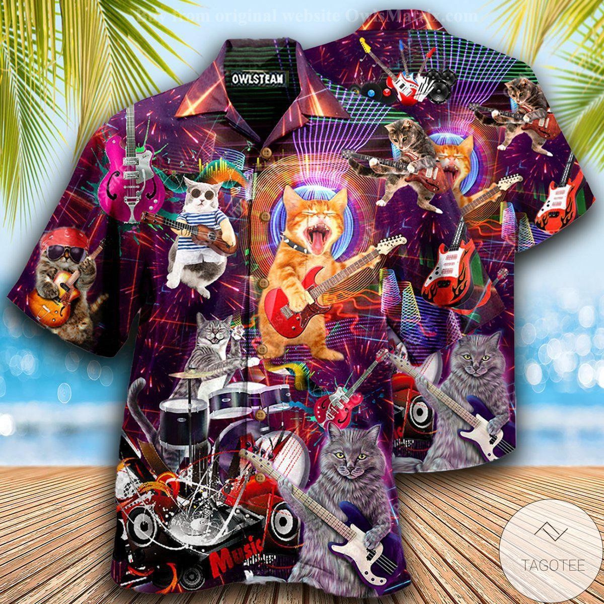 Cat Rocker Hawaiian Shirt