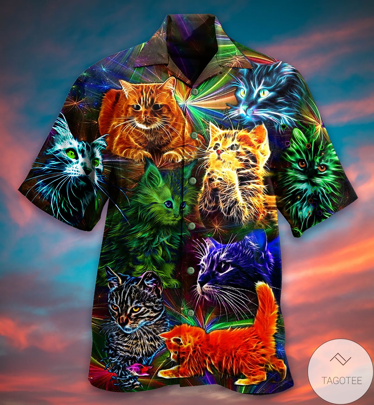 Cats Colorful In Dream Hawaiian Shirt