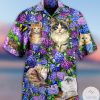 Cats Lovely And Flowers Hawaiian Shirt