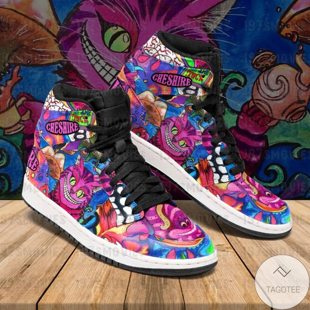 Cheshire Cat Alice’s Adventures in Wonderland Sneaker Air Jordan High Top Shoes