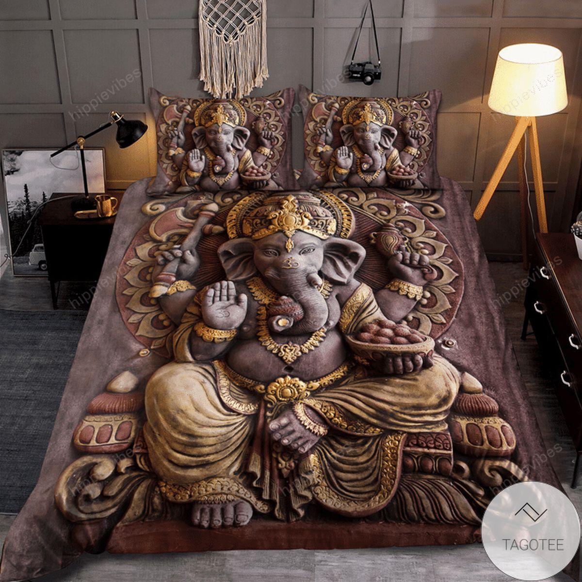 Ganesha Hindu God Bedding Set