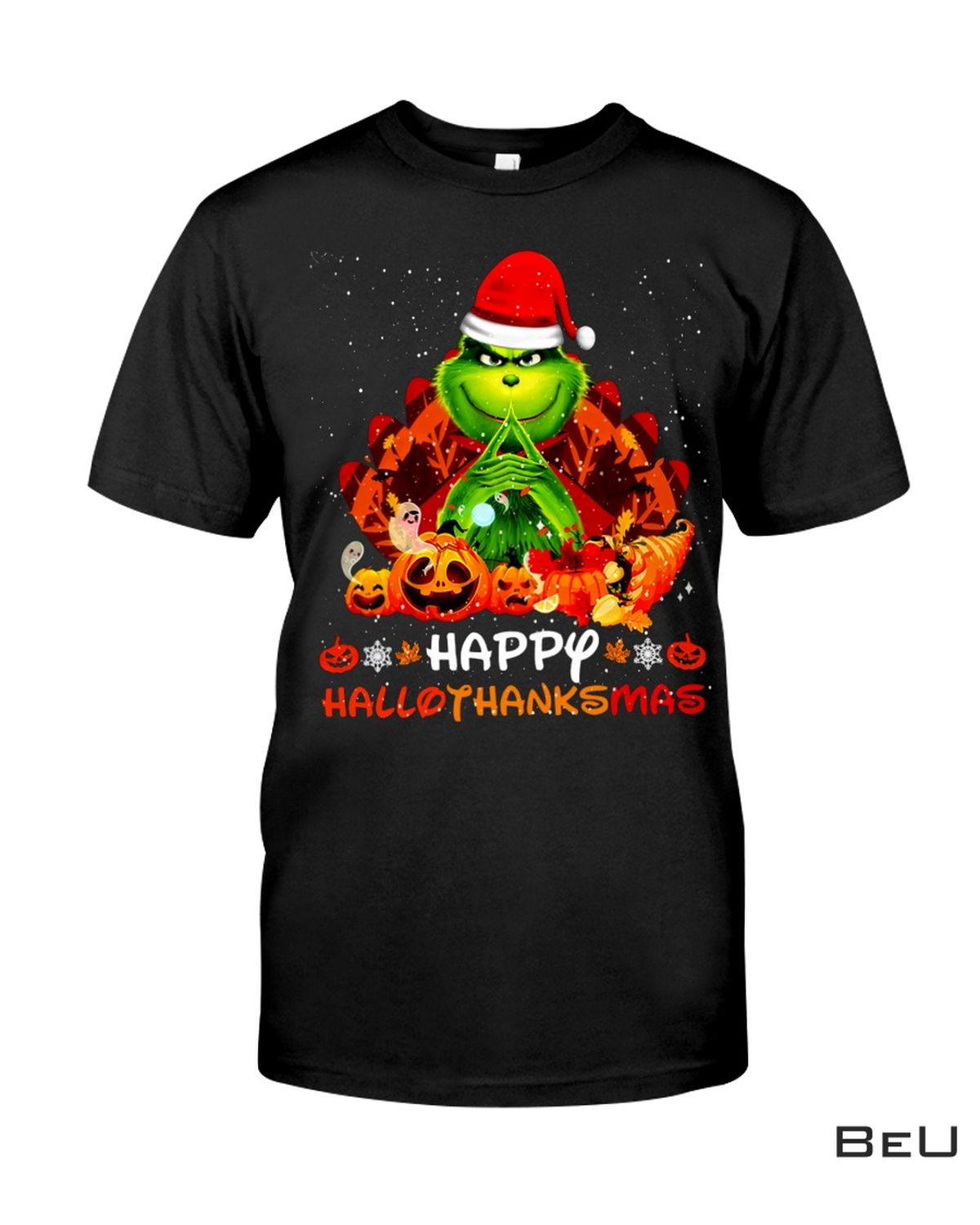 Grinch Happy Hallothanksmas Shirt