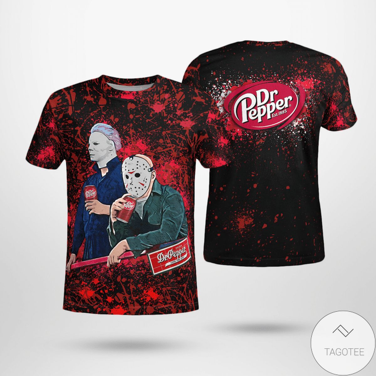 Halloween Dr Pepper Jason Voorhees Michael Myers Shirt