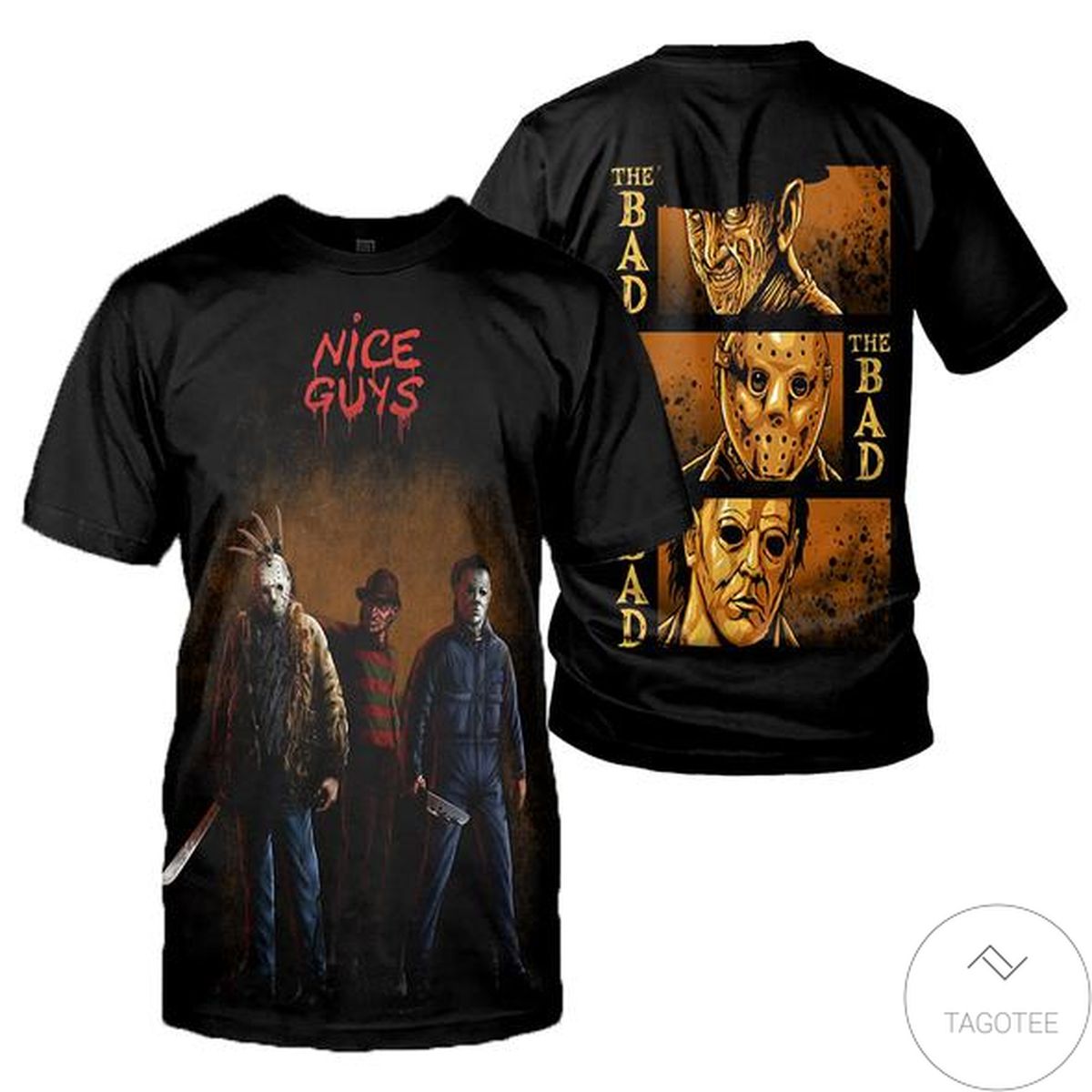 Horror Movies Killer Character Nice Guys 3d Shirt
