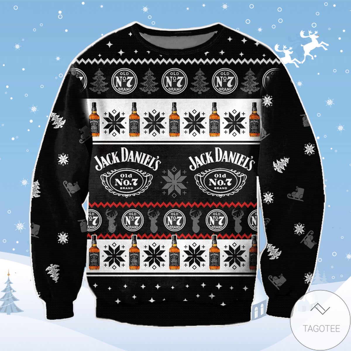 Jack Daniel's Whiskey Ugly Christmas Sweater