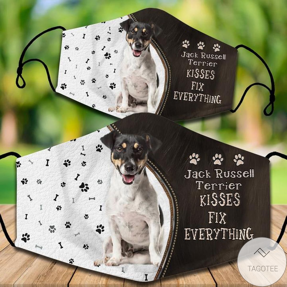 Jack Russell Terrier Kisses Fix Everything Face Mask