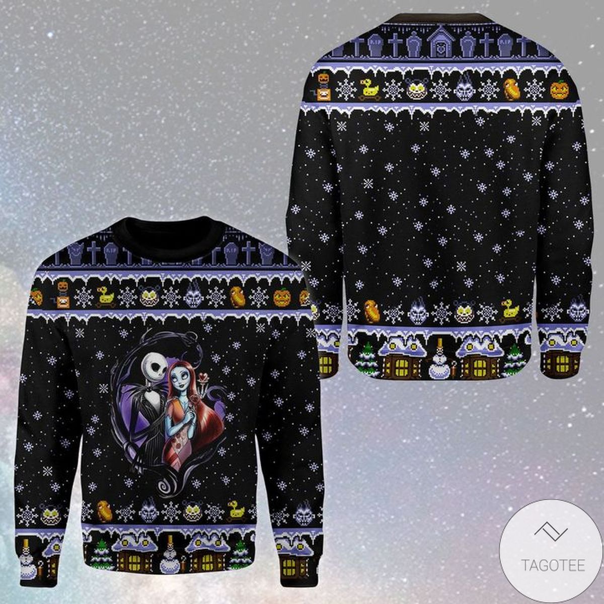 Jack Skeleton Nightmare Ugly Christmas Sweater