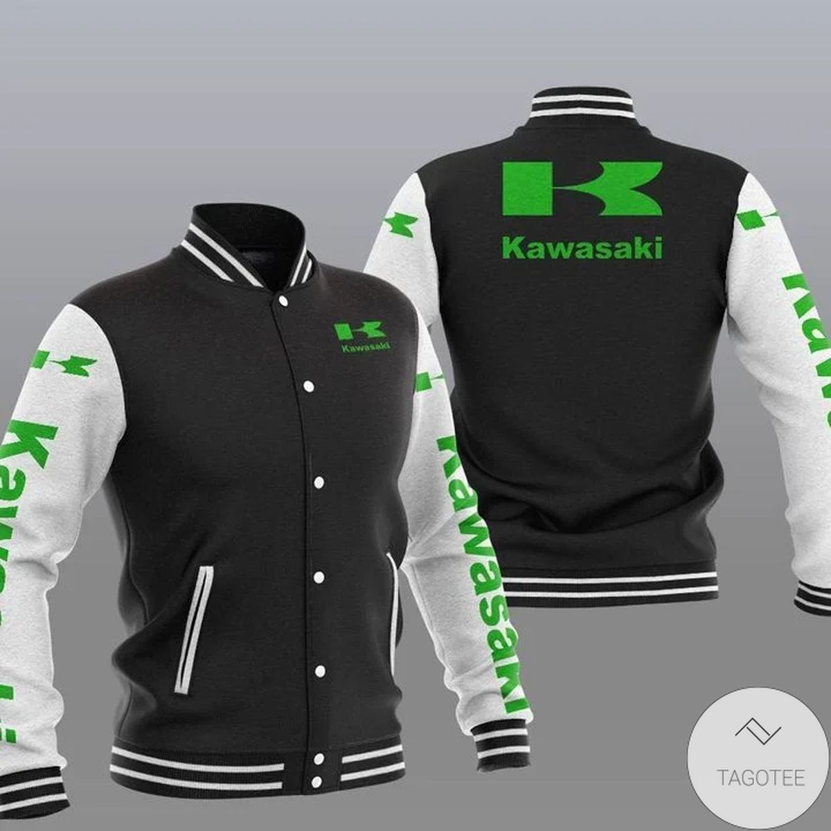 Kawasaki Logo Varsity Baseball Jacket