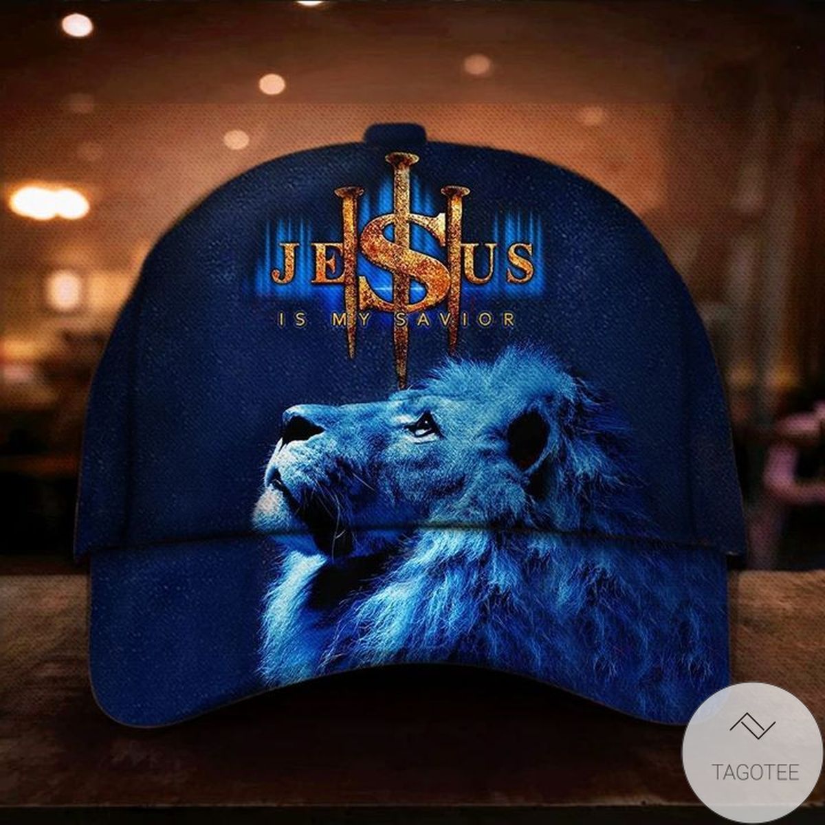Lion Jesus Is My Savior Cap God Faith Religious Christian Hat For Men Women Gift