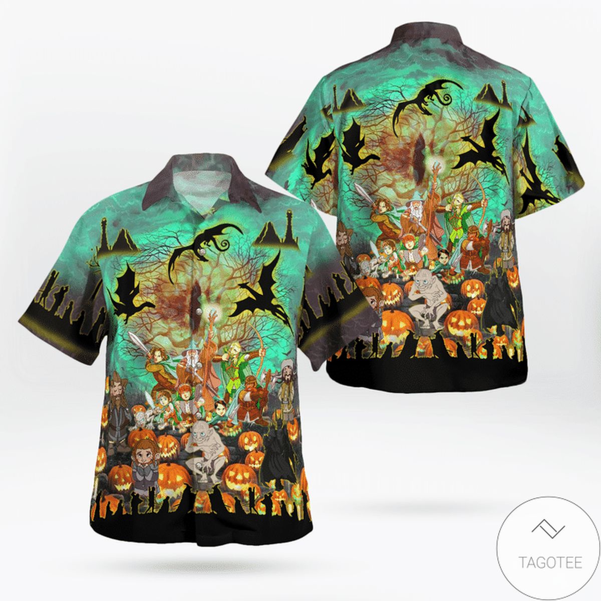 Lord Of The Rings In Halloween Hawaiian Shirt