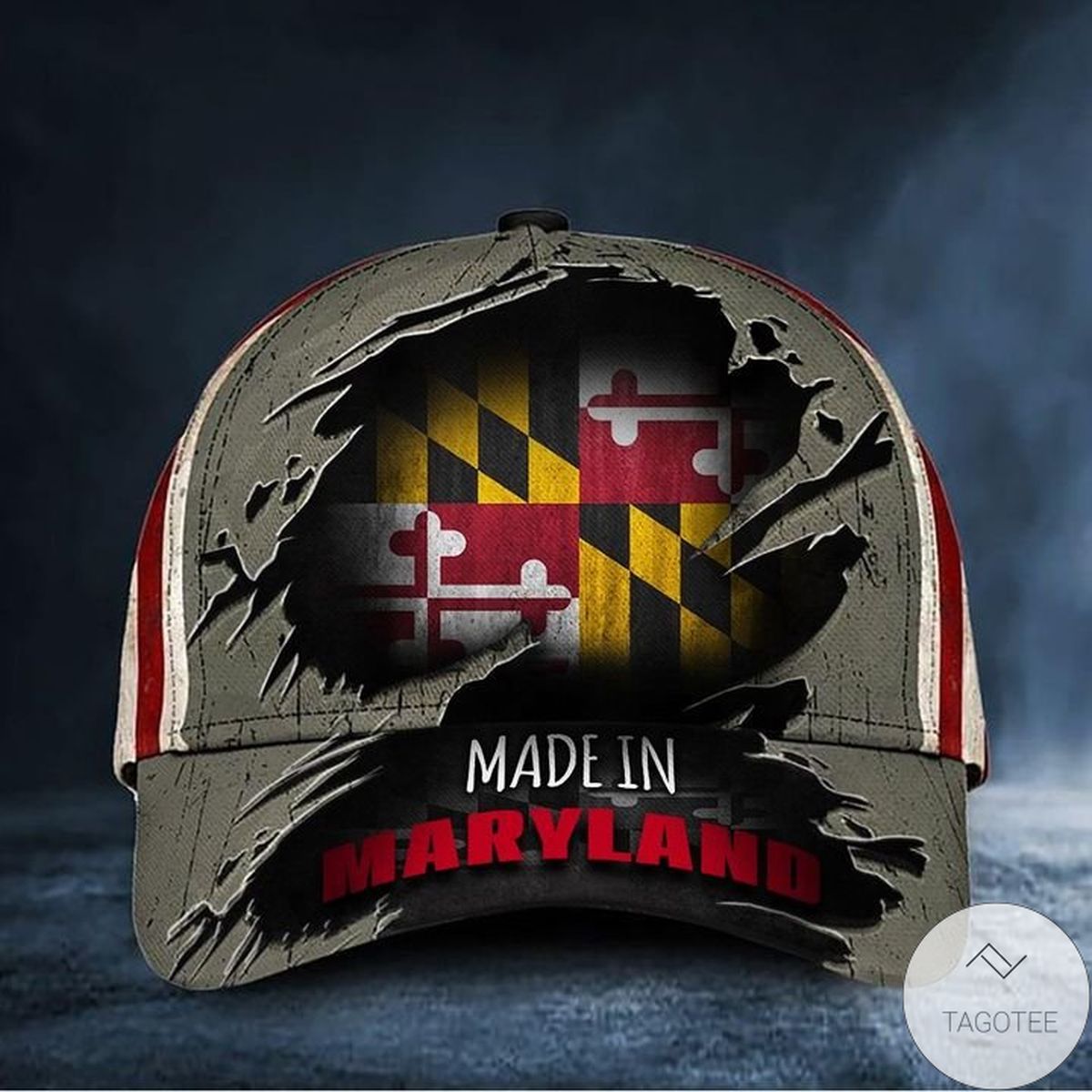 Made In Maryland Hat Patriotic USA Maryland Flag Cap